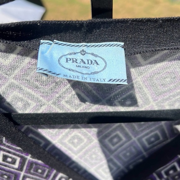 Prada Geometric Cardigan Size 42 - Picture 2 of 9